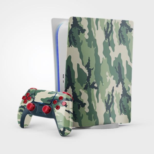 برچسب کنسول بازی پلی استیشن5 استاندارد توییجین وموییجین مدل camo 10