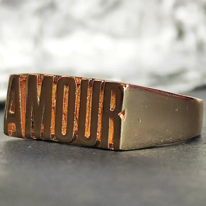 انگشتر مدل عشق طرح Amour