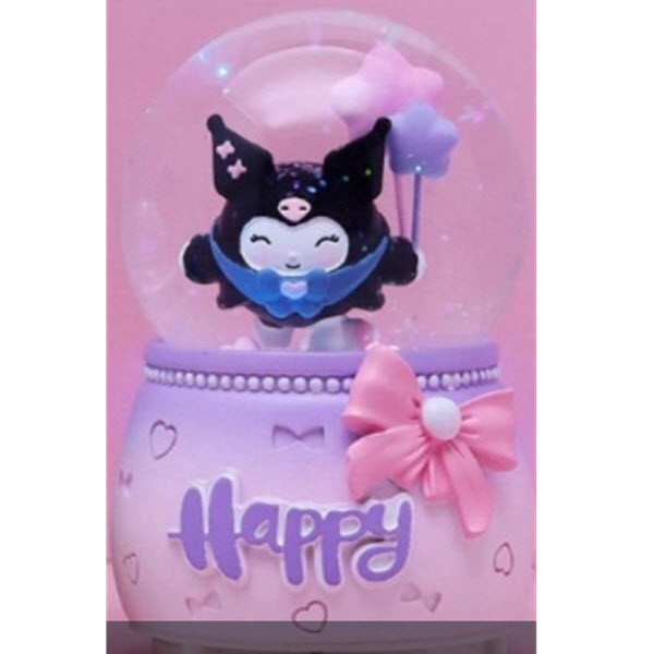 گوی موزیکال مدل چراغ دار طرح کرومی