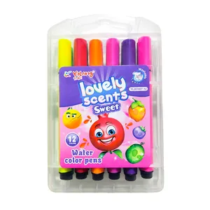 ماژیک رنگ آمیزی یالونگ مدل Lovely Scents کد 1202 بسته 12 عددی