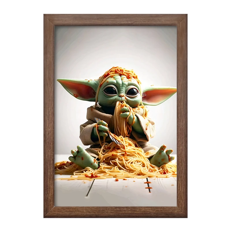 تابلو خندالو طرح بیبی یودا کد F4425