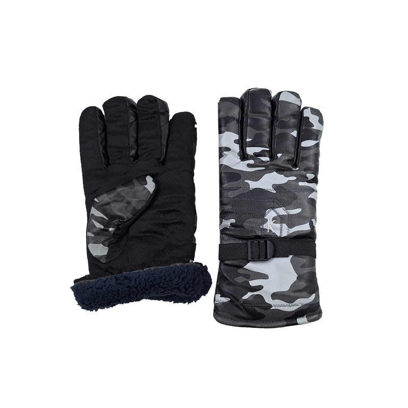 دستکش موتورسواری مدل چریکی طرح K کد 1518