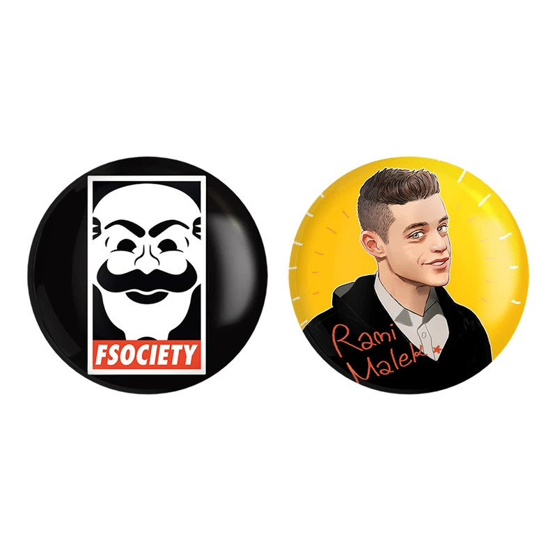 مگنت خندالو طرح الیوت الدرسون سریال آقای ربات Mr.Robot کد 1023910231 مجموعه 2 عددی
