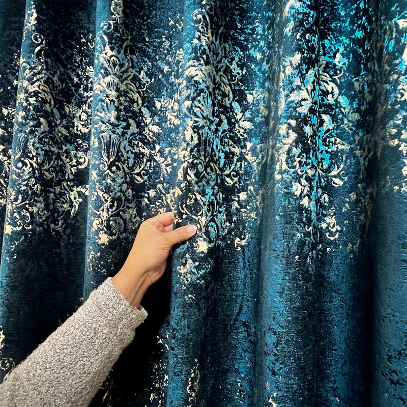 پرده مدل دوخت ساده مخمل سایز 290x300 سانتی متر