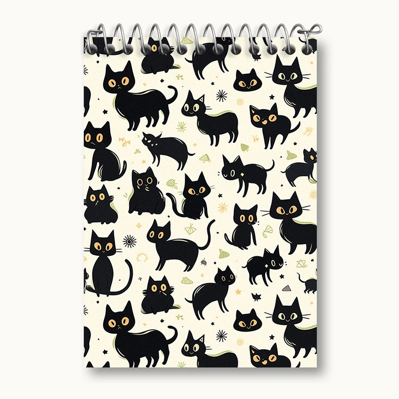 دفتر یادداشت 50 برگ خندالو مدل گربه (Cat) کد N474