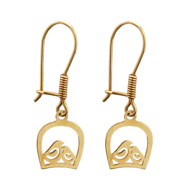 گوشواره طلا 18 عیار زنانه گالری مرجان مدل 1052