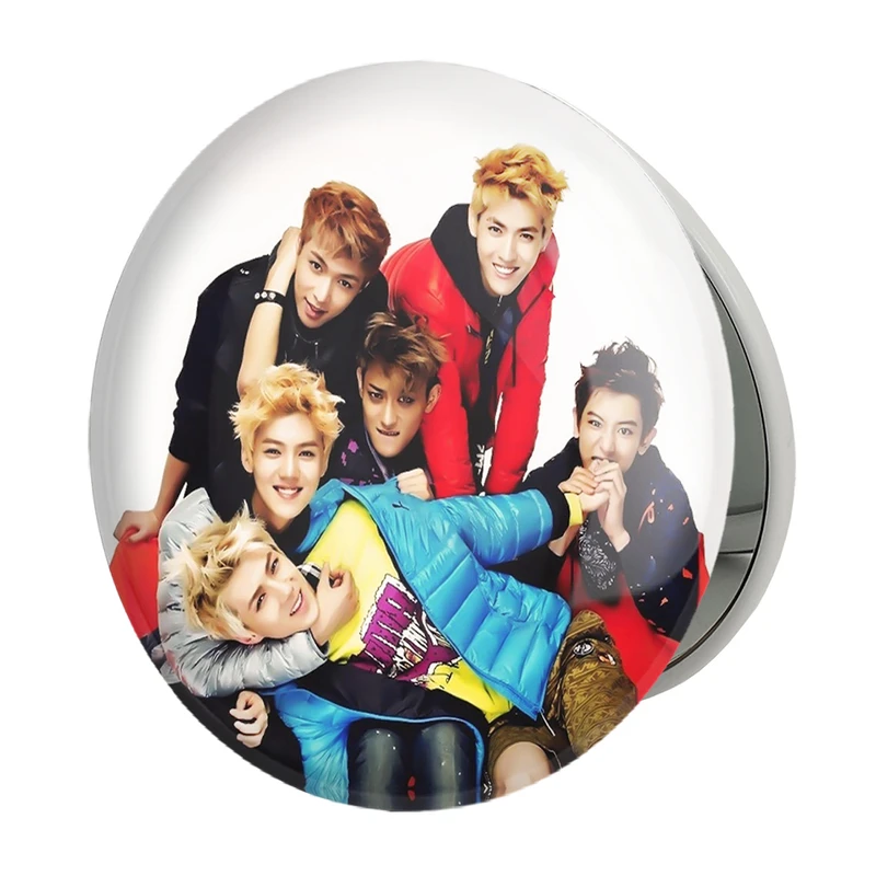 آینه جیبی خندالو طرح گروه اکسو EXO مدل تاشو کد 13671 