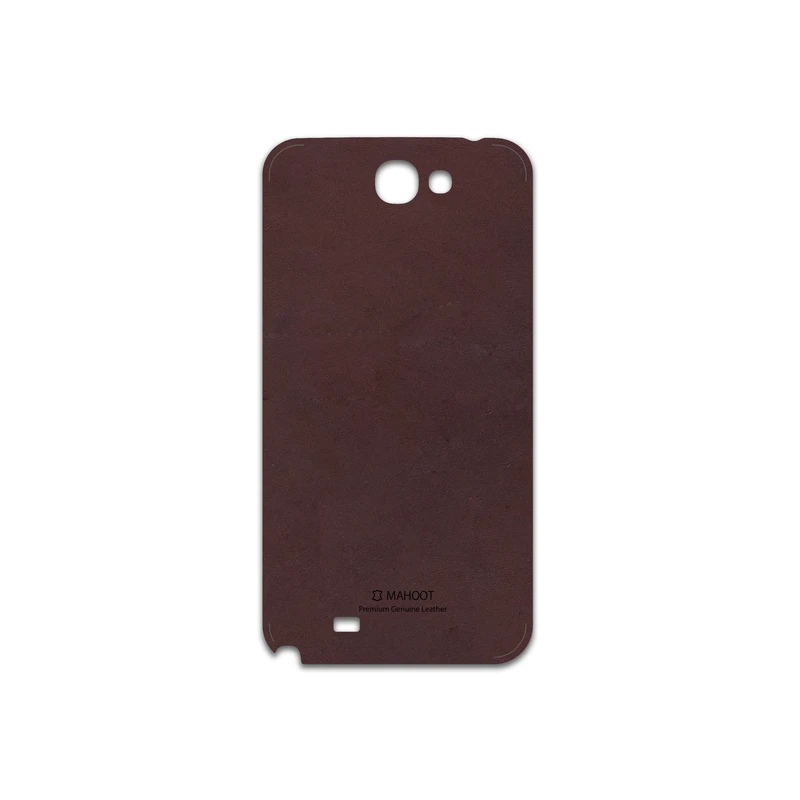 برچسب پوششی ماهوت مدل Matte-Dark-Brown-Leather مناسب برای گوشی موبایل سامسونگ Galaxy Note 2