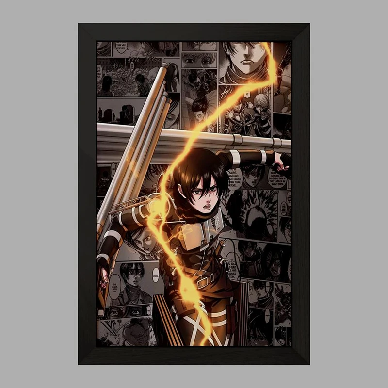 تابلو خندالو مدل میکاسا آکرمن انیمه اتک آن تایتان Attack on Titan  کد 11003