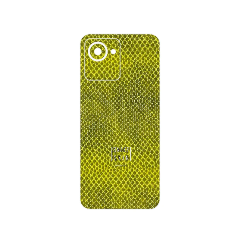 برچسب پوششی ماهوت مدل Yellow Snake Skin مناسب برای گوشی موبایل ریلمی C30s