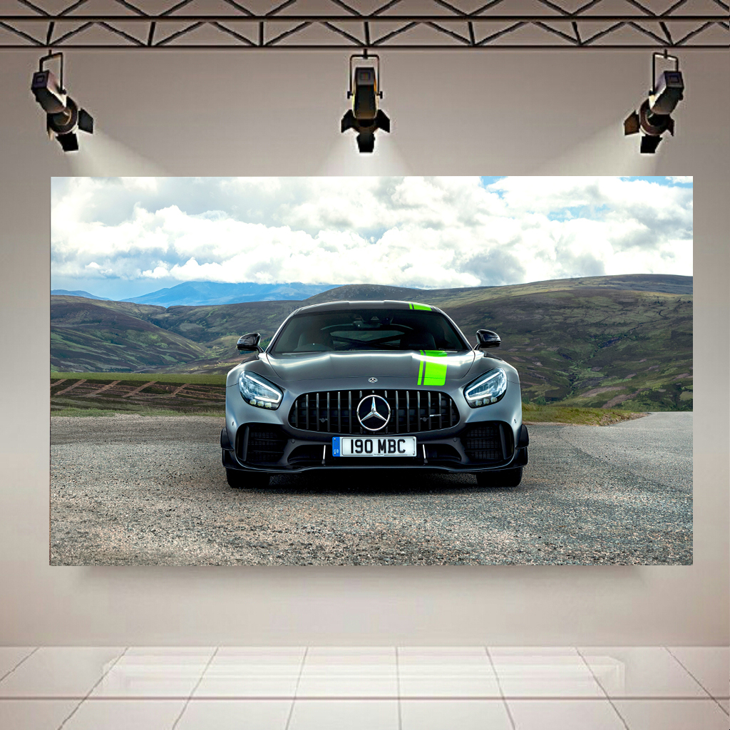 پوستر طرح ماشین مدل بنز Mercedes-A MG GT R PRO کد AR19000