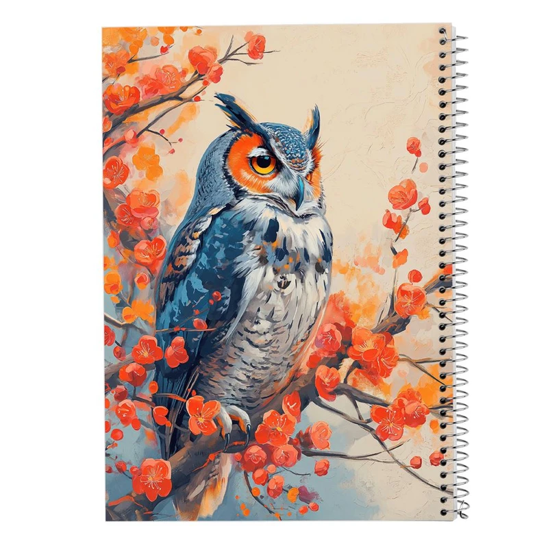 دفتر ژورنال نویسی 50 برگ مدوپد مدل نقطه ای طرح پرنده کد DF15241