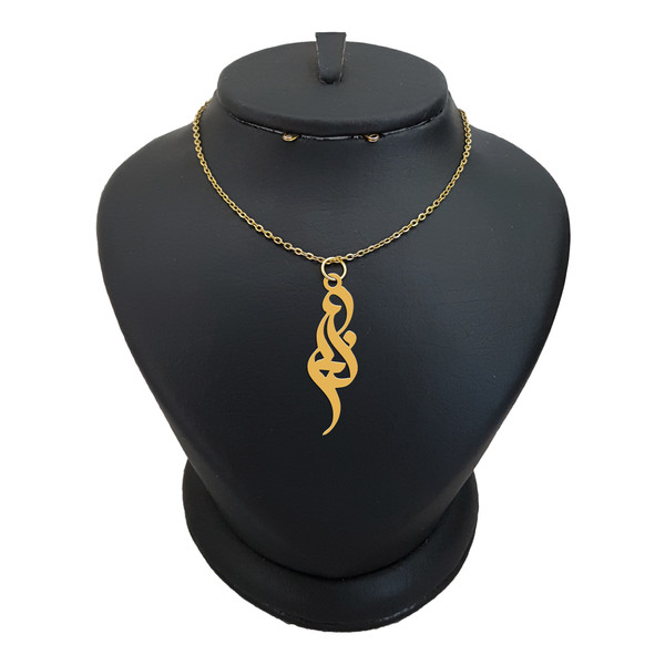 گردنبند نقره زنانه ترمه ۱ مدل النا کد ma 372