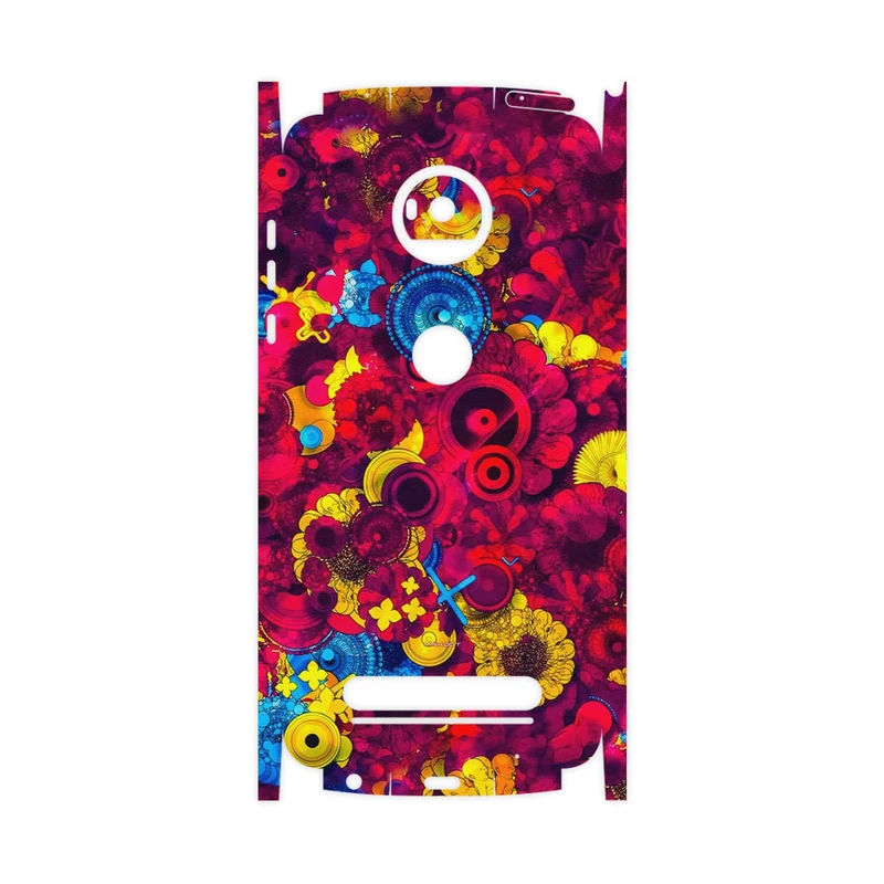 برچسب پوششی ماهوت مدل Vector Flower Garden Digital Art-FullSkin مناسب برای گوشی موبایل موتورولا Moto Z2 Play