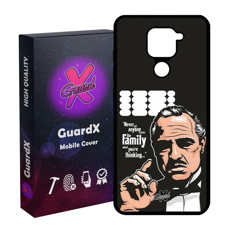 کاور گارد ایکس طرح God Father مدل Glass10197 مناسب برای گوشی موبایل شیائومی Redmi Note 9