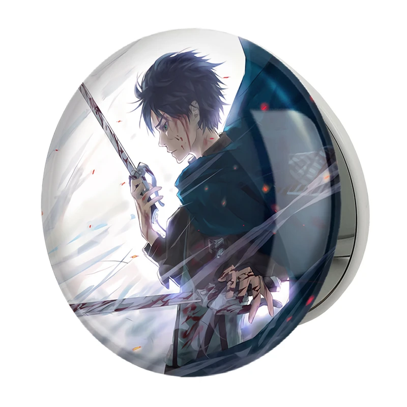آینه جیبی خندالو طرح ارن انیمه اتک آن تایتان Attack on Titan مدل تاشو کد 18610 