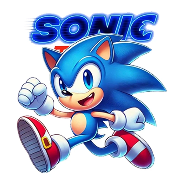 استیکر پارچه و لباس پاد آفرین طرح سونیک کد 4787