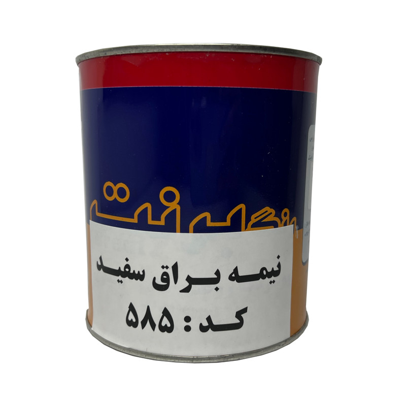 رنگ روغنی سفید براق برنت مدل 100 حجم 1000 میلی لیتر