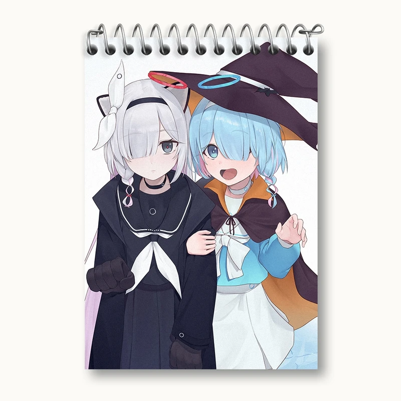 دفتر یادداشت 50 برگ خندالو مدل بازی آرشیو آبی (Blue Archive) کد 34347