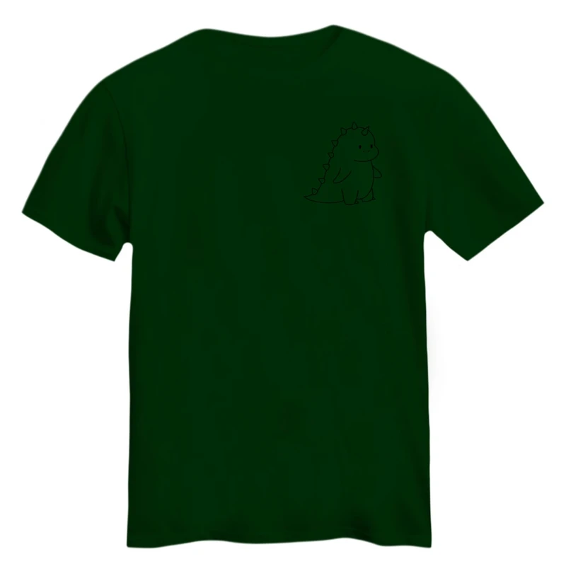 تی شرت آستین کوتاه زنانه مدل دایناسور خطی 1