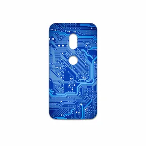 MAHOOT Blue Printed Circuit Board Cover Sticker for Motorola Moto G4 Play