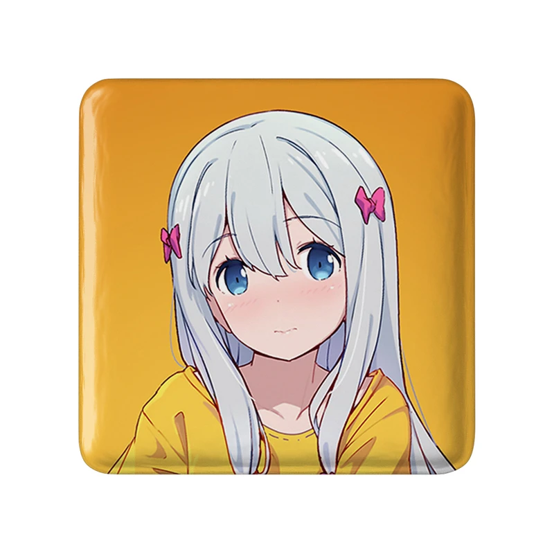 مگنت خندالو طرح ساگیری انیمه ارومانگا سنسی Eromanga Sensei  مدل مربعی کد 22658