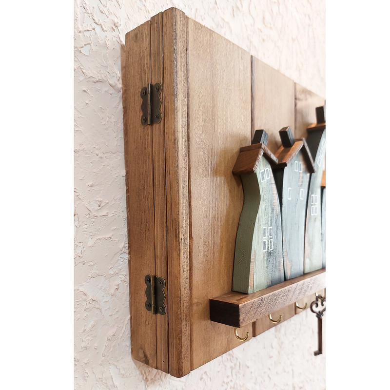 جاکلیدی چوبی طرح دهکده کد 5272F
