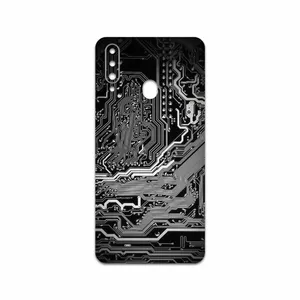 MAHOOT Black Printed Circuit Board Cover Sticker for Samsung Galaxy A20s