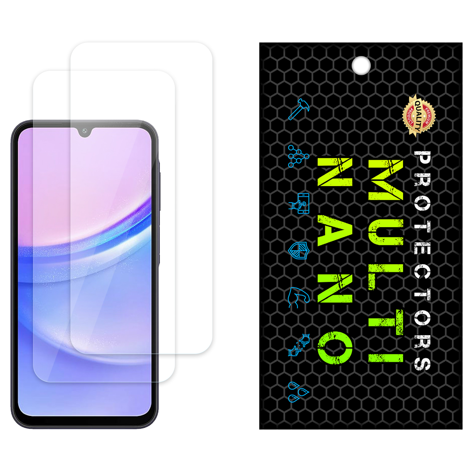 محافظ صفحه نمایش مولتی نانو مدل X-S2N مناسب برای گوشی موبایل سامسونگ Galaxy A15 بسته دو عددی