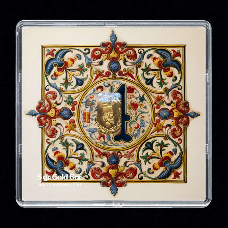 شمش طلا 18 عیار مدوپد مدل عدد 4 کد SG-10180