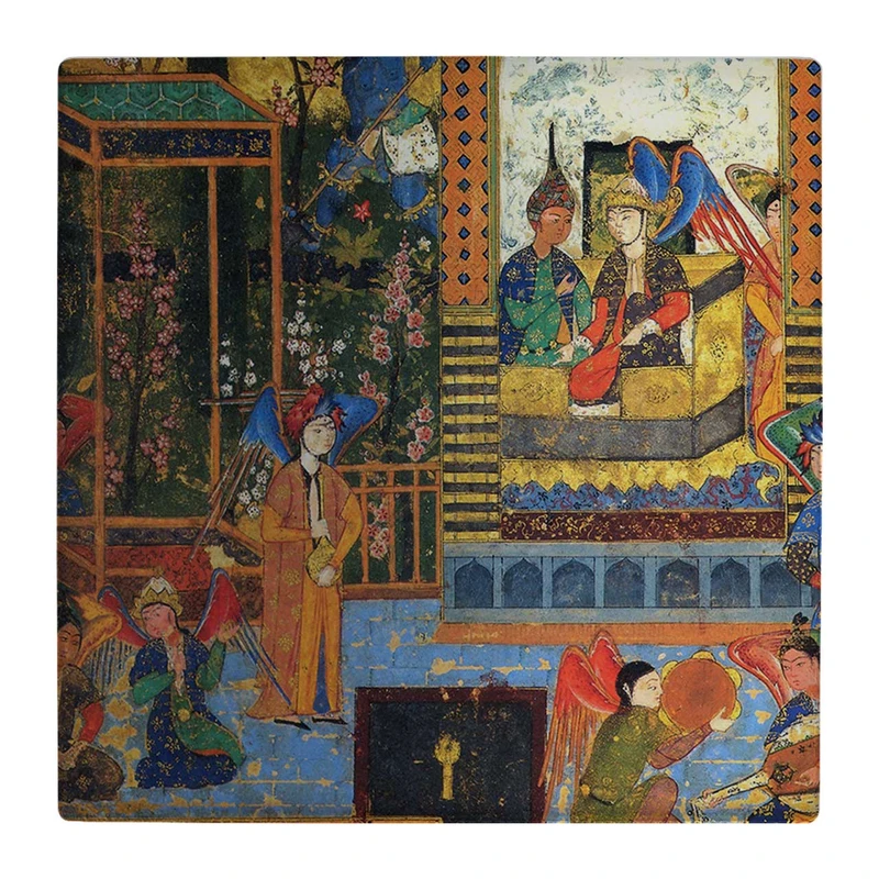 زیر لیوانی  طرح مینیاتور ایرانی کد    4792365_3450