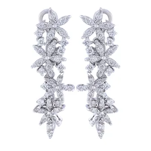 گوشواره طلا 18 عیار زنانه مدل 12655