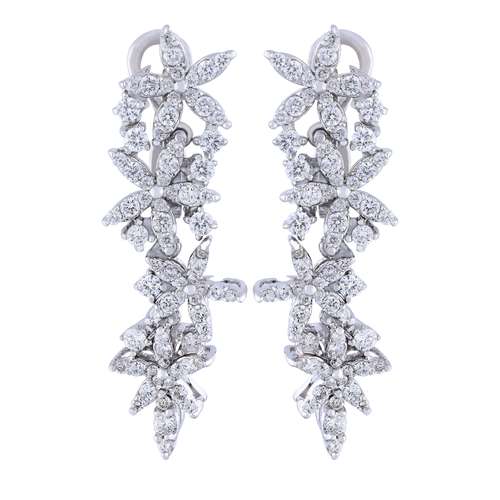 گوشواره طلا 18 عیار زنانه مدل 12655