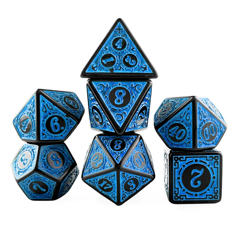 تاس بازی مدل Dungeons and Dragons بسته 7 عددی