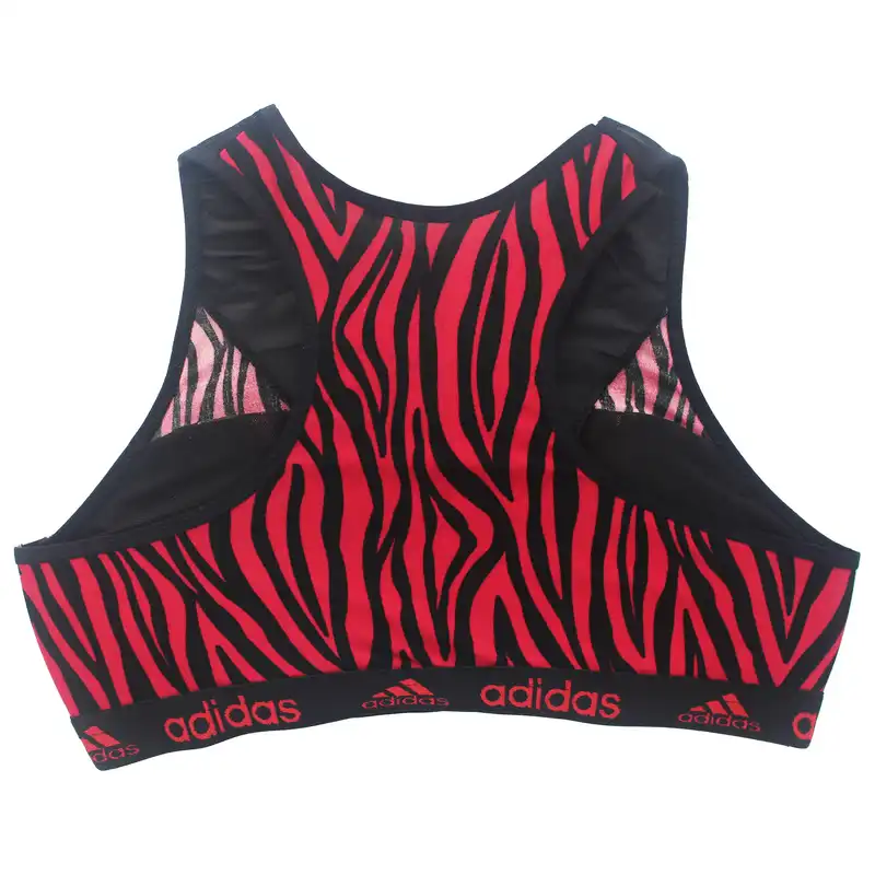 سوتین ورزشی زنانه مدل اسپورت راه راه رنگ قرمز