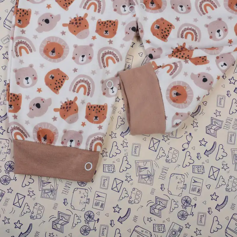 ست سرهمی و کلاه نوزادی مدل تدی 441