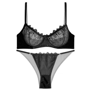 ست شورت و سوتین زنانه نوشه پوش کد 85008 رنگ مشکی