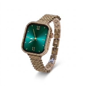 ساعت هوشمند مدل ZW10 41mm صفحه نمایش لمسی رنگی با بند استیل نگین دار