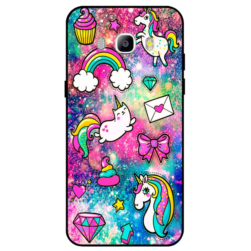 کاور مگافون طرح تک شاخ مدل 8155 مناسب برای گوشی موبایل سامسونگ Galaxy J7 2016 / J710          