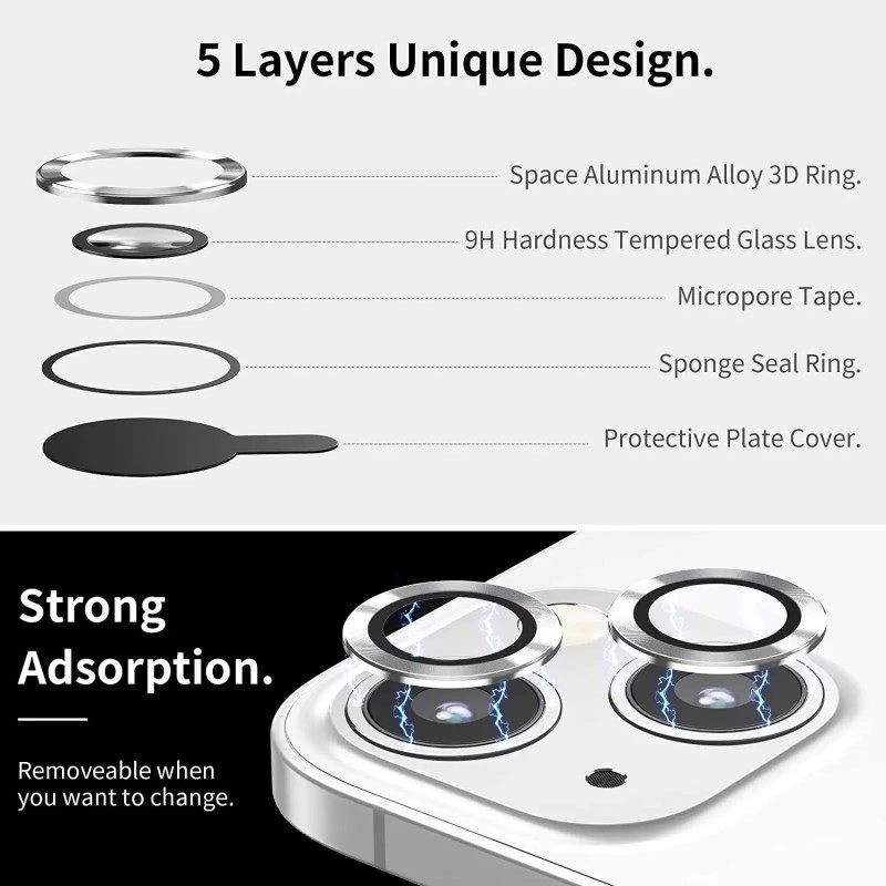 محافظ لنز دوربین اپیکوی مدل Ninthpro Lens مناسب برای گوشی موبایل اپل iPhone 17 Pro Max / 17 Pro