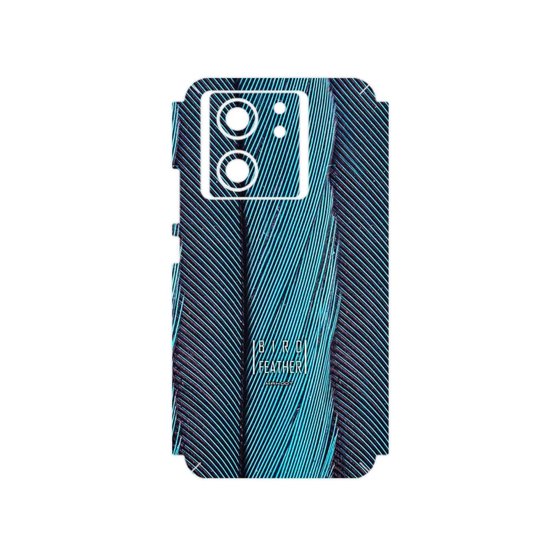 برچسب پوششی ماهوت مدل Turquoise feathers مناسب برای گوشی موبایل شیائومی 13T Pro