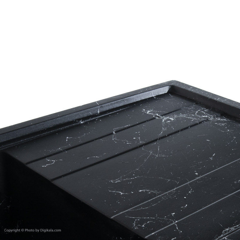 سینک ظرفشویی گرانیتی لیگوریا مدل پالما توکار به همراه مخزن مایع ظرفشویی