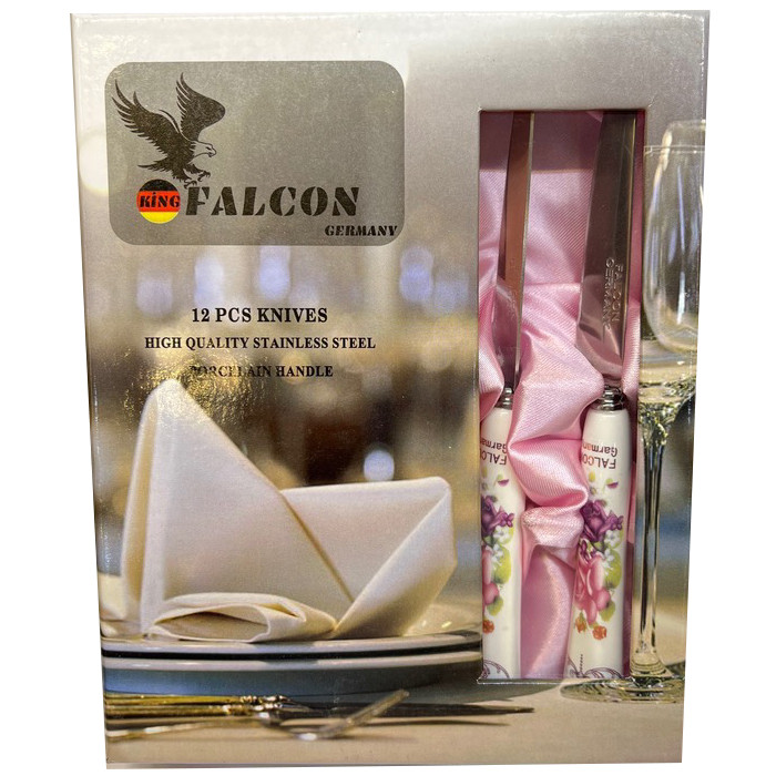 کارد میوه خوری فالکون مدل سرامیکی بسته 12 عددی