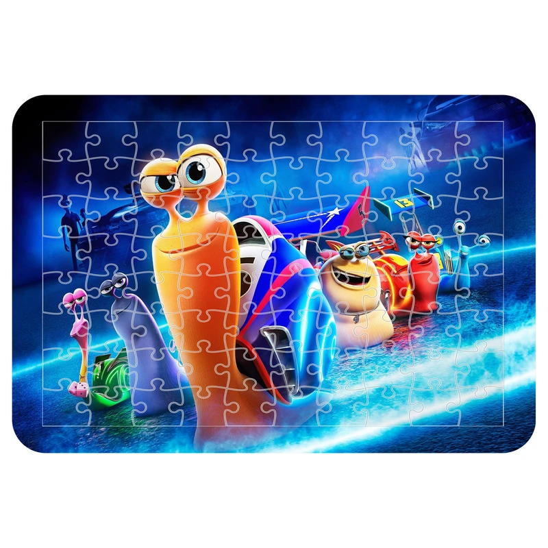 پازل 54 تکه مدل CHB1448 طرح انیمیشن حلزون سریع توربو