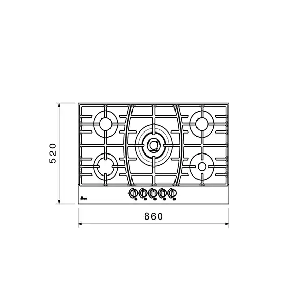 اجاق گاز صفحه ای بیمکث مدل 0061