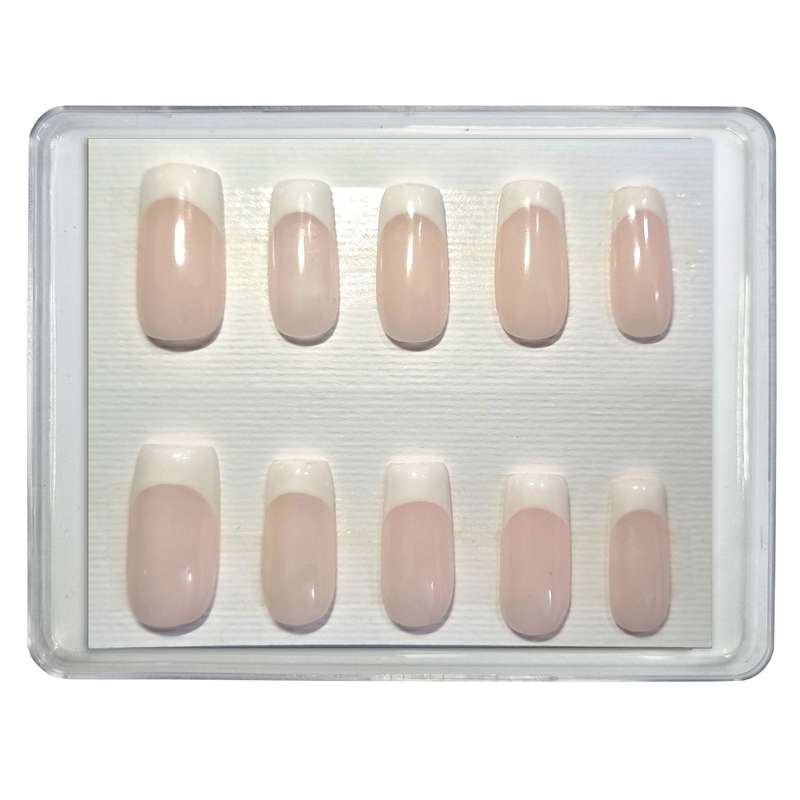 ناخن مصنوعی مدل فرنچ کد 16 بسته ده عددی