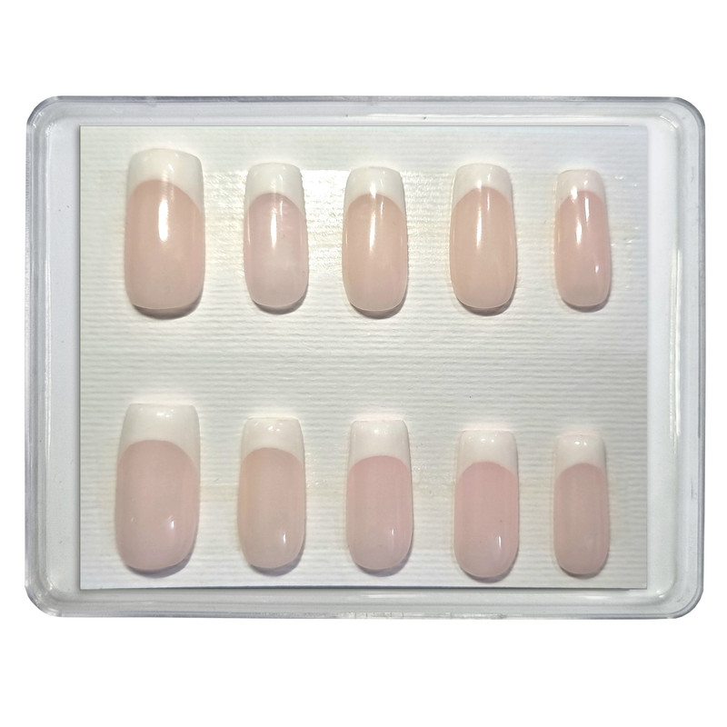 ناخن مصنوعی مدل فرنچ کد 16 بسته ده عددی