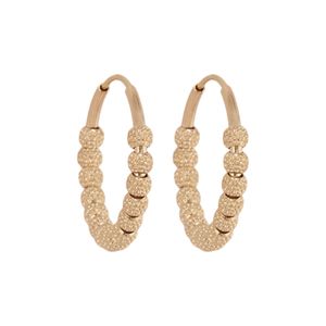 گوشواره حلقه‌ای طلا 18 عیار زنانه شهر طلای حجت مدل آرنـیـکا