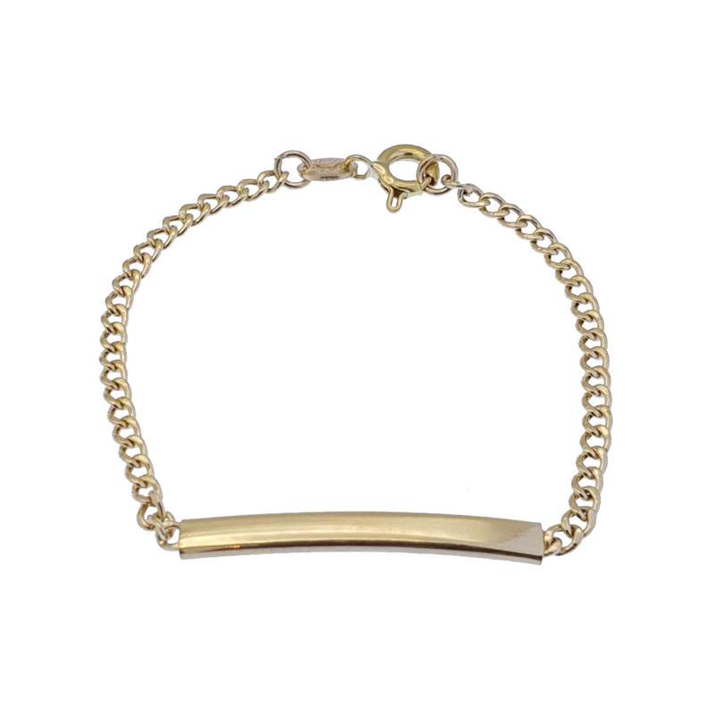 دستبند طلا 18 عیار دخترانه مدل 1EB1308 