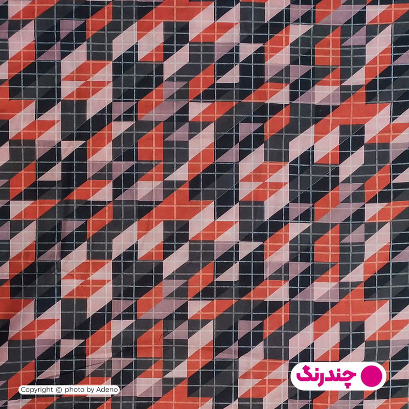 ملحفه آدنو مدل منشور کد CH94 یک نفره سایز 120x200 سانتی متر
